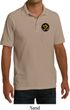 Yoga Gold AUM Patch Pocket Print Mens Pique Polo Shirt