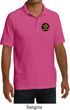 Yoga Gold AUM Patch Pocket Print Mens Pique Polo Shirt