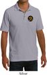 Yoga Gold AUM Patch Pocket Print Mens Pique Polo Shirt