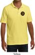 Yoga Gold AUM Patch Pocket Print Mens Pique Polo Shirt