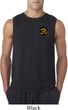 Yoga Gold AUM Patch Pocket Print Mens Sleeveless Shirt
