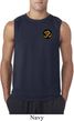 Yoga Gold AUM Patch Pocket Print Mens Sleeveless Shirt