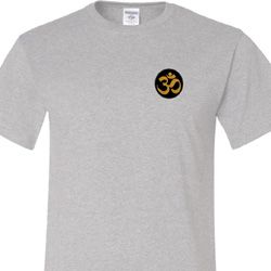 Yoga Gold AUM Patch Pocket Print Mens Tall Shirt
