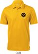 Yoga Gold AUM Patch Pocket Print Mens Textured Polo Shirt
