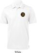 Yoga Gold AUM Patch Pocket Print Mens Textured Polo Shirt