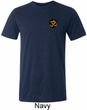 Yoga Gold AUM Patch Pocket Print Mens Tri Blend Crewneck Shirt