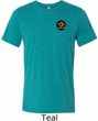 Yoga Gold AUM Patch Pocket Print Mens Tri Blend Crewneck Shirt