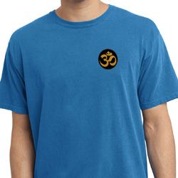 Yoga Gold AUM Patch Pocket Print Pigment Dyed Shirt