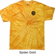 Yoga Gold AUM Patch Pocket Print Spider Tie Dye Shirt