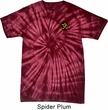 Yoga Gold AUM Patch Pocket Print Spider Tie Dye Shirt