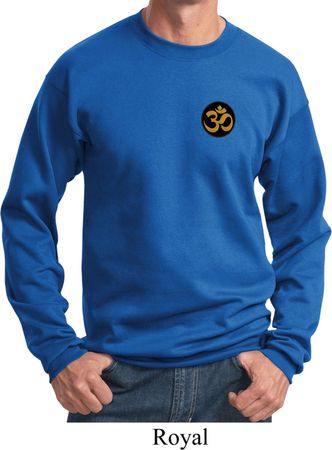 Yoga Gold AUM Patch Pocket Print Sweatshirt