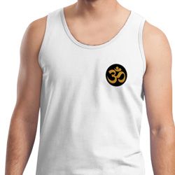 Yoga Gold AUM Patch Pocket Print Tank Top