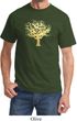 Yoga Gold Foil Tree of Life Adult Shirt