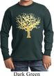 Yoga Gold Foil Tree of Life Kids Long Sleeve Shirt