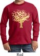 Yoga Gold Foil Tree of Life Kids Long Sleeve Shirt