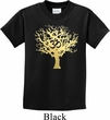 Yoga Gold Foil Tree of Life Kids Shirt
