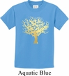 Yoga Gold Foil Tree of Life Kids Shirt