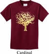 Yoga Gold Foil Tree of Life Kids Shirt