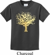 Yoga Gold Foil Tree of Life Kids Shirt