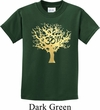 Yoga Gold Foil Tree of Life Kids Shirt