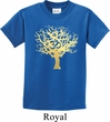 Yoga Gold Foil Tree of Life Kids Shirt