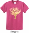 Yoga Gold Foil Tree of Life Kids Shirt
