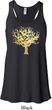 Yoga Gold Foil Tree of Life Ladies Flowy Racerback Tanktop