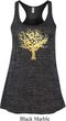 Yoga Gold Foil Tree of Life Ladies Flowy Racerback Tanktop