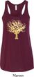 Yoga Gold Foil Tree of Life Ladies Flowy Racerback Tanktop
