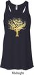 Yoga Gold Foil Tree of Life Ladies Flowy Racerback Tanktop