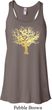 Yoga Gold Foil Tree of Life Ladies Flowy Racerback Tanktop