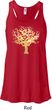 Yoga Gold Foil Tree of Life Ladies Flowy Racerback Tanktop