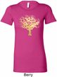 Yoga Gold Foil Tree of Life Ladies Longer Length Shirt