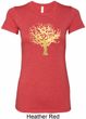 Yoga Gold Foil Tree of Life Ladies Longer Length Shirt
