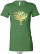 Yoga Gold Foil Tree of Life Ladies Longer Length Shirt