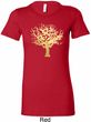 Yoga Gold Foil Tree of Life Ladies Longer Length Shirt