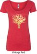Yoga Gold Foil Tree of Life Ladies Scoop Neck Shirt