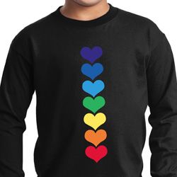 Yoga Heart Chakras Kids Long Sleeve Shirt