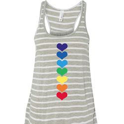 Yoga Heart Chakras Ladies Flowy Racerback Tanktop