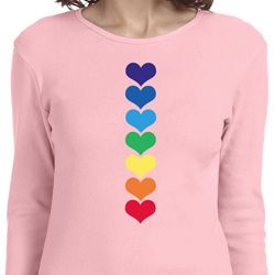 Yoga Heart Chakras Ladies Long Sleeve Shirt
