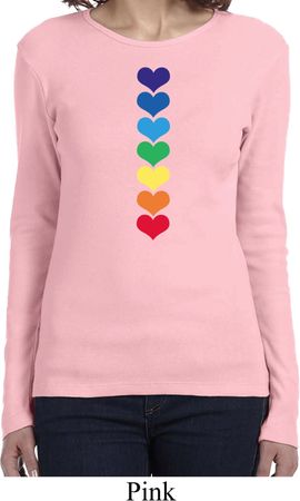 Yoga Heart Chakras Ladies Long Sleeve Shirt