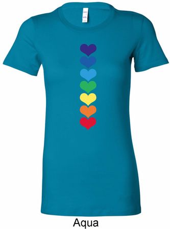 Yoga Heart Chakras Ladies Longer Length Shirt