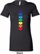 Yoga Heart Chakras Ladies Longer Length Shirt