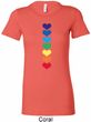 Yoga Heart Chakras Ladies Longer Length Shirt