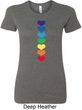Yoga Heart Chakras Ladies Longer Length Shirt