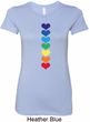 Yoga Heart Chakras Ladies Longer Length Shirt