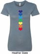 Yoga Heart Chakras Ladies Longer Length Shirt
