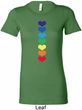 Yoga Heart Chakras Ladies Longer Length Shirt