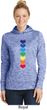 Yoga Heart Chakras Ladies Moisture Wicking Hoodie