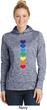 Yoga Heart Chakras Ladies Moisture Wicking Hoodie